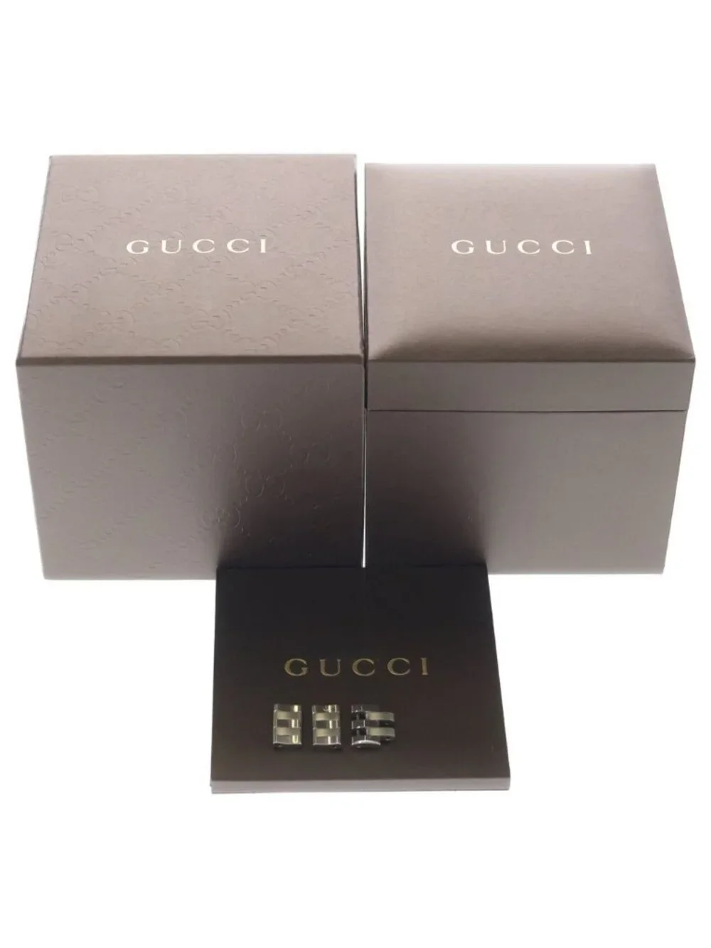 Gucci Automatic Watch SS Winding White Dial Silver